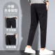 Luo Meng Men's Casual Pants Summer Straight Slim Small Foot Nine-Point Suit Pants 2024 New Pure Cotton Long Pants Pants