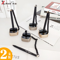 Taiwan pen fixed signature pen can be pasted desktop high-end office gel pen with line bar pen pen water pen counter carbon pen black creative