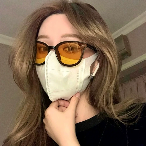 Солнцезащитные очки, желтый чай на солнечной энергии, коллекция 2022, изысканный стиль, популярно в интернете, по фигуре