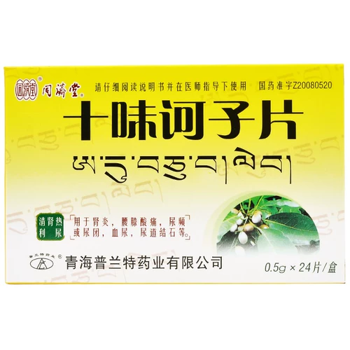 DH Tongji Tong Shi Shi Zi Zi фильмы 0,5 г*24 таблетки/коробка прозрачное тепло почек, диуретик, нефрит