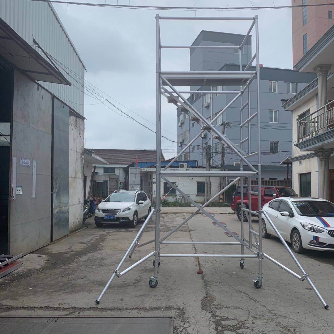 Aluminum alloy eagle shelf mobile platform Shanghai manufacturer straight for ascending high rack folding and thickening lifting fast loading eagle rack