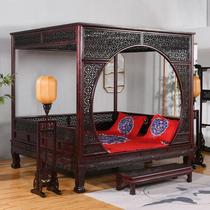 Babu Chinese style step shelf antique Yuegongdong classical southern mahogany new complete elm bed solid wood bed thousand doubles