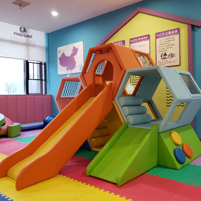 Kindergarten Early Education Center Parent-Child Kindergarten Soft Body Combination Honeycomb Slide Climbing Drilling Hole Physical Fitness Integration Training Equipment