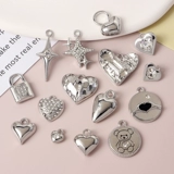 Металлический аксессуар, аксессуары, ожерелье, серьги в виде сердечка, подвеска, браслет ручной работы, ручка, «сделай сам»