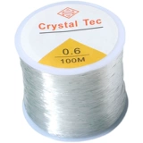 Эластичные прозрачные белые бусины, шелковые нитки, износостойкий браслет из бисера ручной работы, четки из круглых бусин