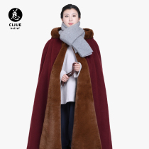 Ci Je double plush Tibetan tantric meditation cloak monk suit thick warm meditation cloak Monk lay mans shawl