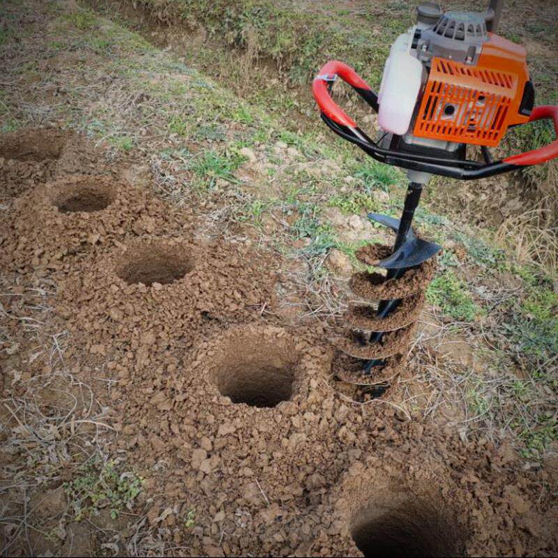Land fencing Piling Machinery Construction Shed Ground Beating Pit Drilling Machine Drilling Machine Drill Earth And Earth Agricultural Orchard Planting Planted Trees To Make Holes