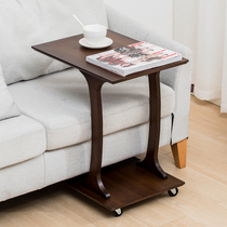 Movable living room sofa side cabinet side corner few small coffee table tea table bedside table small Table c side table
