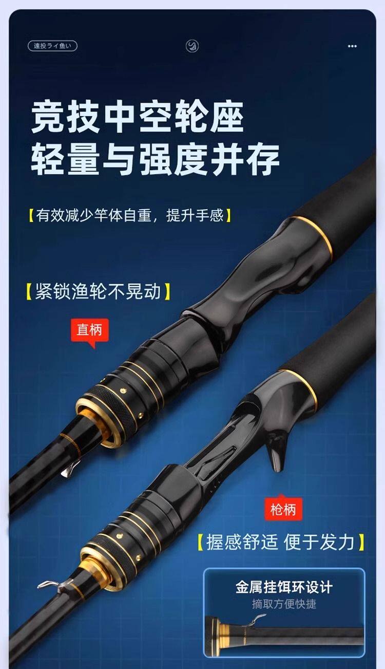 Ice удочкой 路亚套装远投竿海竿黑鱼竿白条远抛竿水滴轮翘嘴防炸线新手入门路 See details