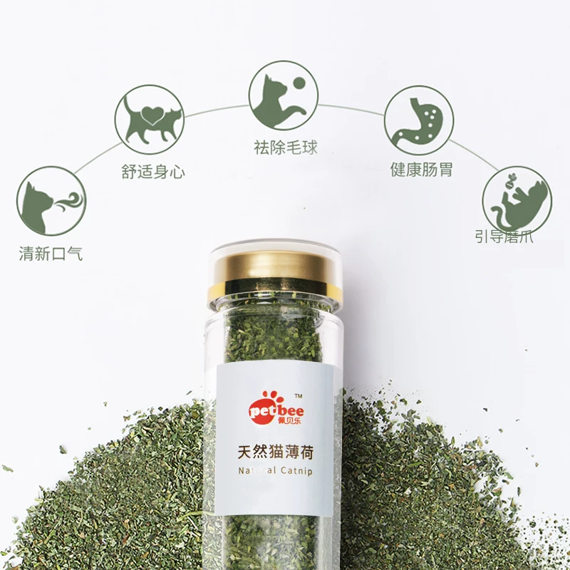 佩贝乐 Cat Mint Cat Snacks Cats, Cats, Dry Leaf High -quality Bottle Wool Balls Mao Cat Products