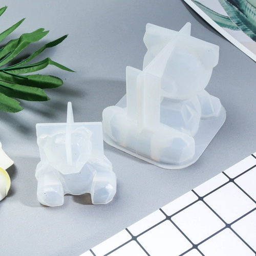 Трехмерная ночная детская силиконовая форма, «сделай сам», объемная геометрия, единорог