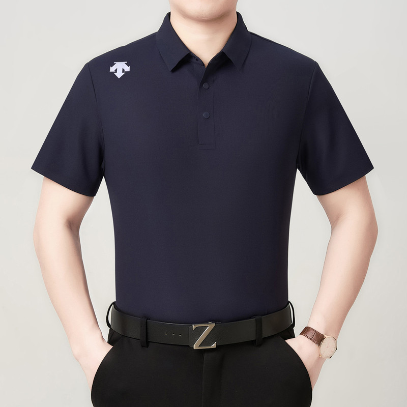 Descente Desante Trainingt Series Men's Moisture-Absorbing, Quick-Drying, Sun-Protective Short-Sleeved Polo Shirt T-Shirt New Product