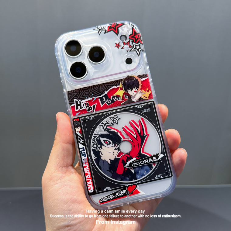 Persona 5 Joker CD Art iPhone Transparent IMD iPhone Case for iPhone 13 - 17 - view 4