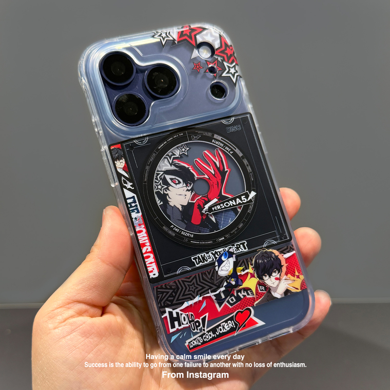 Persona 5 Joker CD Art iPhone Transparent IMD iPhone Case for iPhone 13 - 17 - view 7
