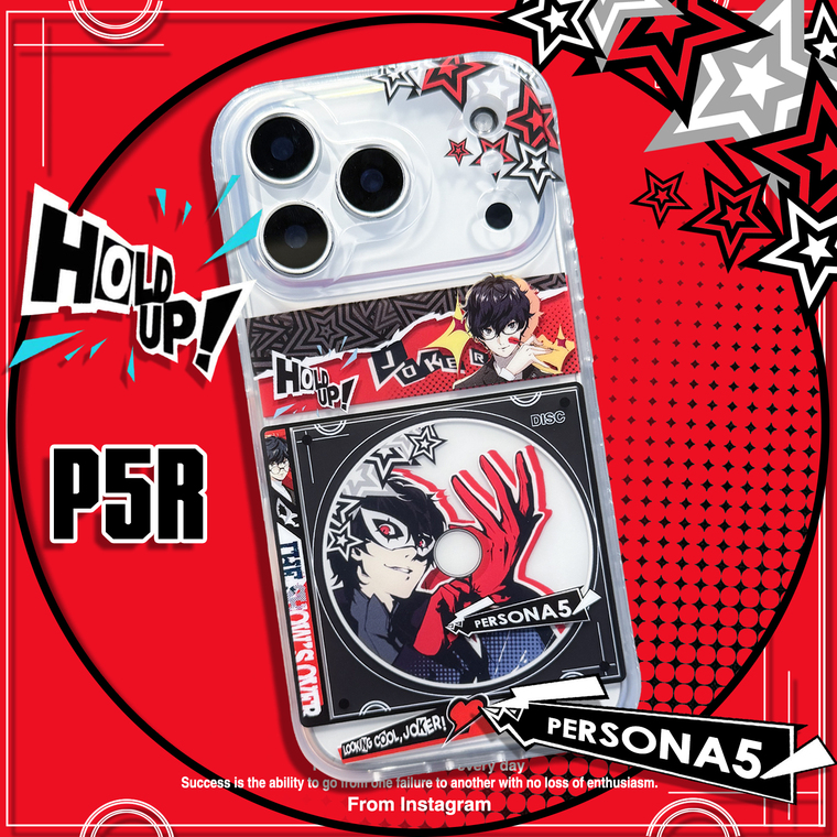 Persona 5 Joker CD Art iPhone Transparent IMD iPhone Case for iPhone 13 - 17 - view 3