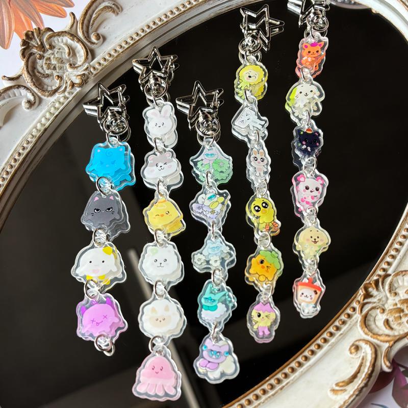 Star Keychain Collection Aespa Red Beibei Nctwish Pendant Tws High-Value Nimixx Accessories