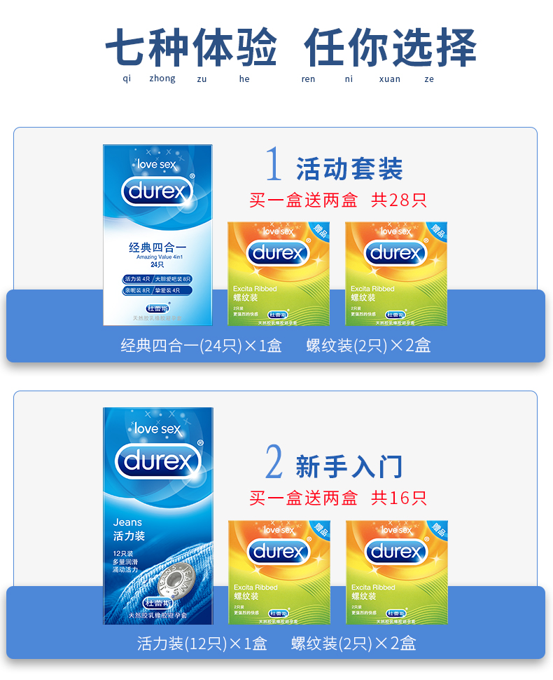 杜蕾斯 超薄螺纹安全套 32只 图3