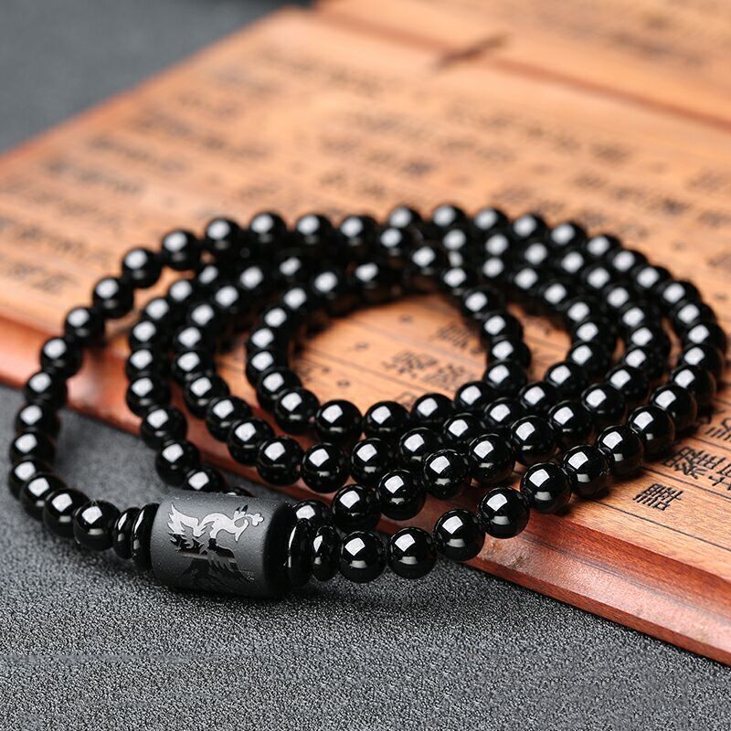 Couple Bracelets with Zodiac Dragon and Phoenix Totems, Creative Obsidian Bracelets for Men and Women in Their Zodiac Year, Gifts for Loved Ones Couple Bracelets with Zodiac Dragon and Phoenix Totems, Creative Obsidian Bracelets for Men and Women in Their Zodiac Year, Gifts for Loved Ones