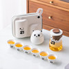Travel tea set, portable panda quick cup, outdoor carry-on bag, one-person teapot, travel kung fu tea cup