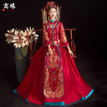 High-end Xiuhe clothing 2021 new summer thin Chinese wedding wedding dress bride wedding dress female dress toast dress