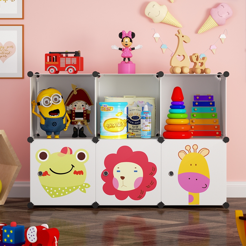Baby and toy packing cabinet for babies and toys in the layer shelf household economy shelf household