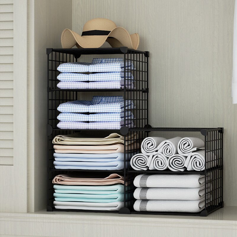 Lazy storage artifact wardrobe classification dormitory roll clothes clothes pants lining hanger finishing induction folding clothes board
