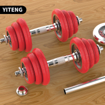 Standing Electroplating Dumbbells Mens Fitness Home Equipment Pure Iron Solid Conditioning Weight 30 kg pair of variable barbell