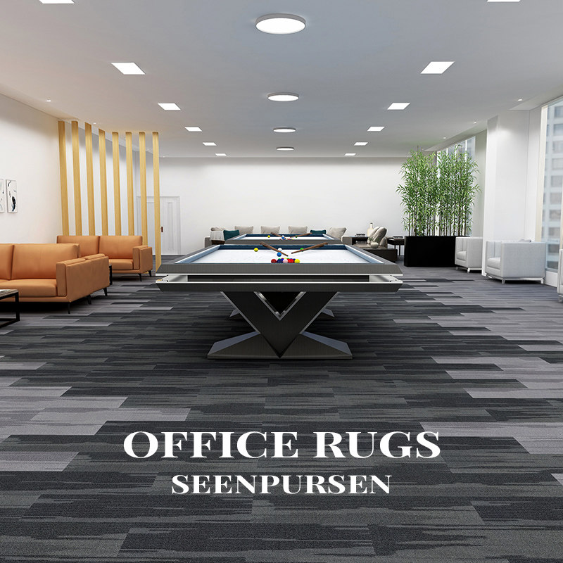 Office High-end Meeting Room Table Tennis Room Nylon Fireproof B1 Grade Flame Retardant Splicing Large Area Whole Pvc Carpet