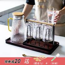 Household water cup cold kettle set Nordic Japanese glass high temperature resistant teapot tea set water cup cool kettle