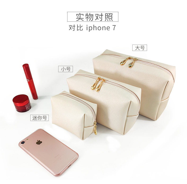 2021 new super hot counter gift cosmetic bag square waterproof high-end sense ins portable storage bag can be customized