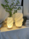 Log-Style Breeze Cream Bedroom Bedside Table Lamp ins Romantic Decorative Eye-Protection Touch Dimming Sensor Bedside Lamp