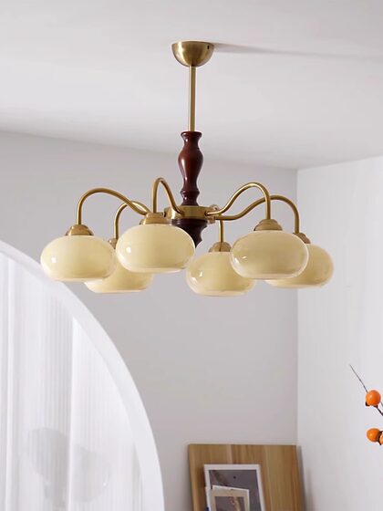 Medieval Style French Retro Chandelier Bedroom Living Room Main Light New Chinese Style American Simple Study Dining Room Ceiling Lamp