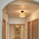French-Style Cream Skirt-Shaped Entrance Hallway Creative Aisle Lamp Eye-Protecting Balcony Ceiling Lamp Vintage Romantic Lamp