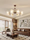 Song-Style Aesthetic Chandelier, French Vintage Lamp, American-Style Petal Lighting, Designer's New Flower-Shaped Song-Style Living Room Lamp