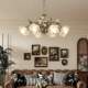 Petal Chandelier French Chandelier Designer Art Design Living Room Lamp Retro Romantic Warm Flower Decorative Lighting Fixtures
