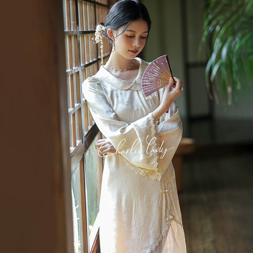 Ципао для невесты, платье, ретро пижама, китайский стиль, яркий броский стиль, изысканный стиль, французский стиль