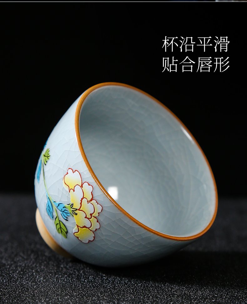 Master your up sample tea cup ceramic cups tea cup bowl household slicing can raise, kung fu tea cups of children