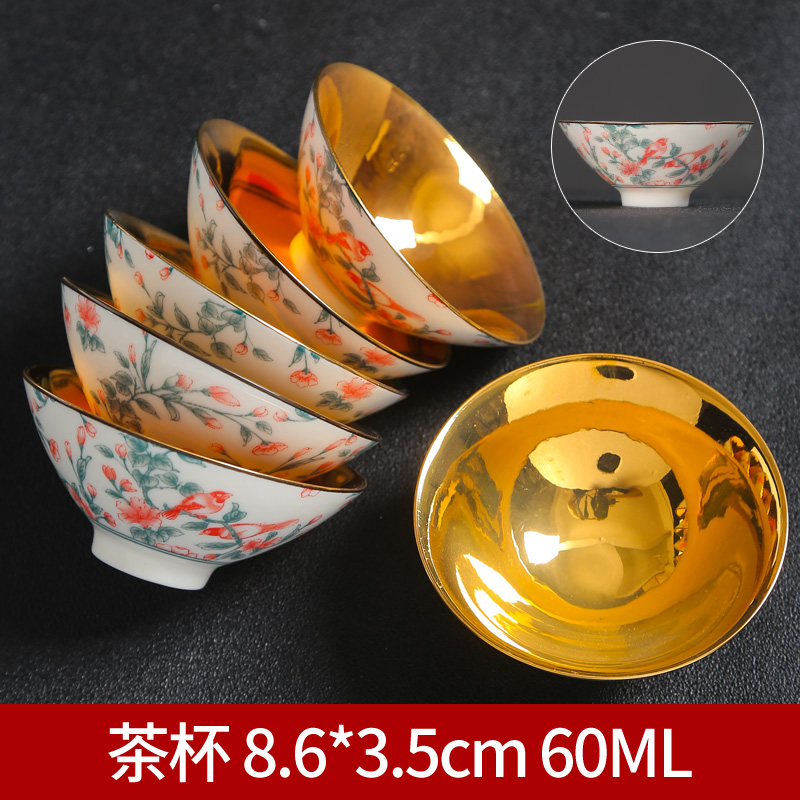 Dehua suet jade white porcelain hat cup ceramic masters cup personal single CPU kung fu tea sample tea cup a cup of tea