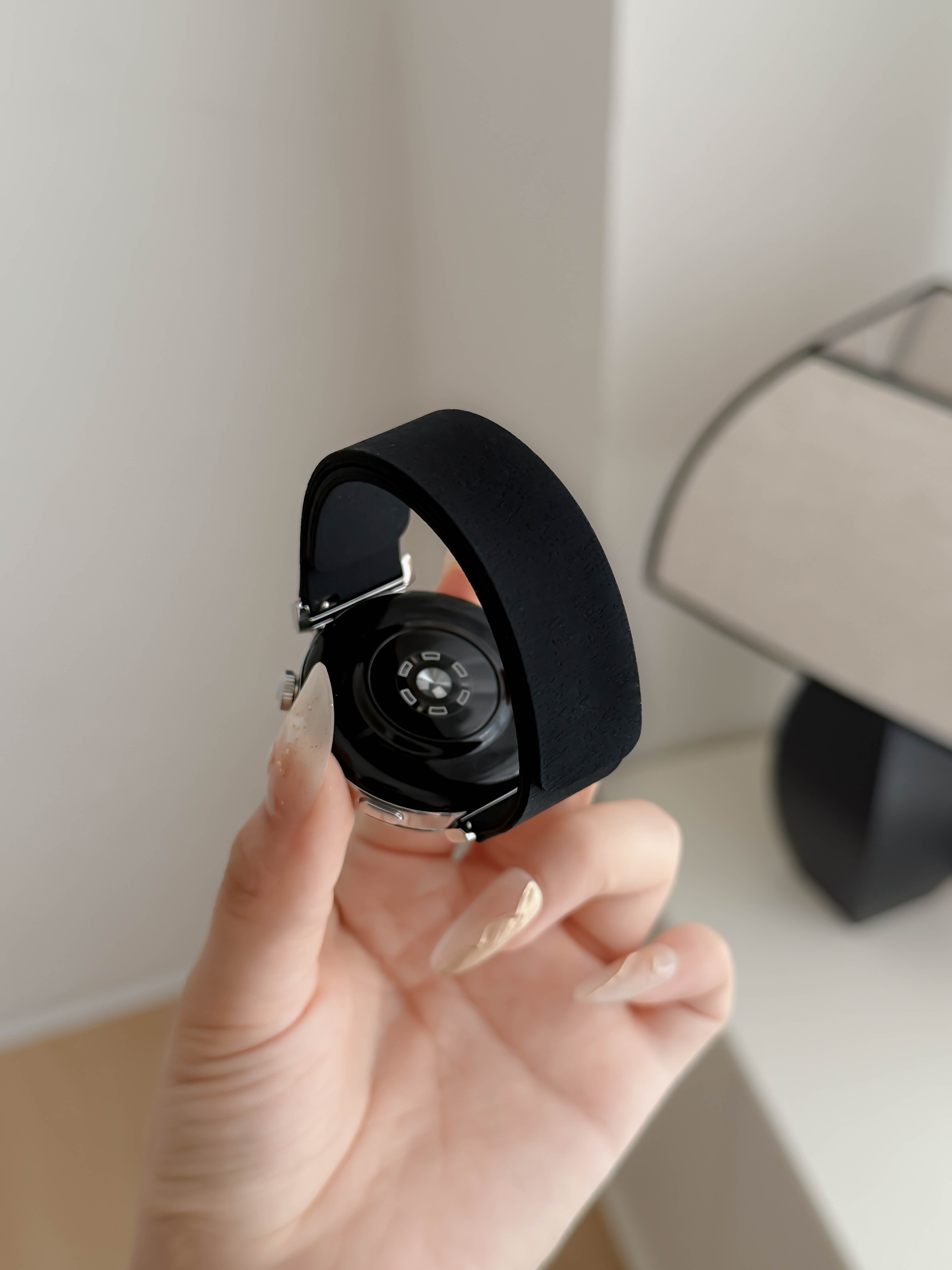 Suitable for Huawei Gt6 Watch Strap, Watch Gt4 Watch Strap, New Watch Gt5, Men's Gt5 Pro Magnetic 4 Pro Silicone, Gt3 Smart Women's Model, Gt2 Wristband, Lychee Leather Texture Watch Chain, Sports