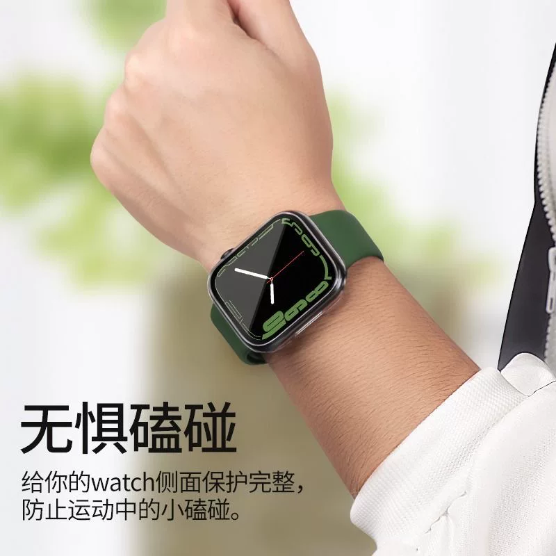 Подходящий силиконовый защитный корпус для Apple Watch S11, рама S9, корпус iwatchS8/7/6/5/SE, полупакет мягкий чехол 41мм, ремешок для Apple Watch S10, прозрачный противоударный чехол 11, 42