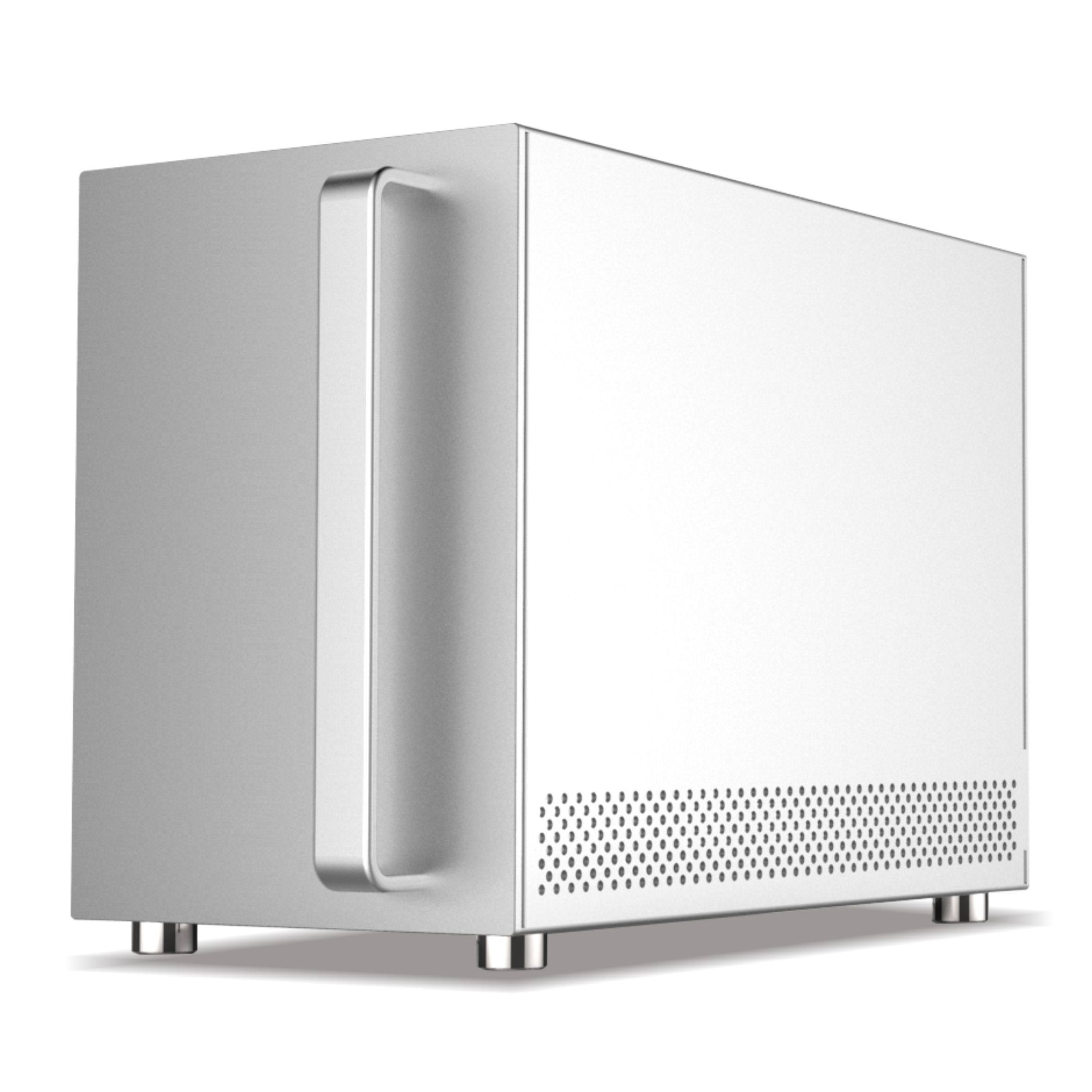 Kuyu S4 mini ITX case desktop computer SFX power graphics card in-line Tower all aluminum side through small chassis