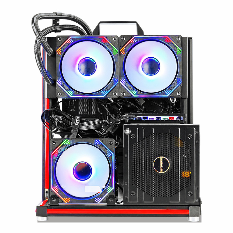 Fish Nest Building Block Case Open Aluminum Alloy Rack Atx Motherboard Handle Water-Cooled Matx Computer Itx Desktop Case