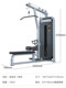 High Pull-Down Exercise Equipment for Training Back Muscle Strength, Commercial Gym Rowing and Back Pull Machine