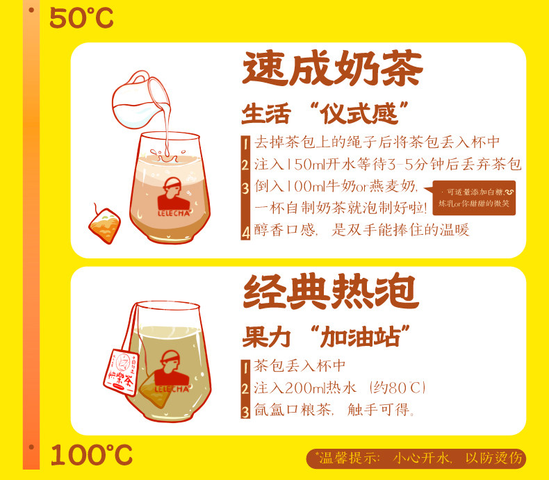 【中國直郵】 樂樂茶 人氣組合裝 茶包冷熱泡茶袋泡茶伴手禮 荔枝紅茶+蜜桃烏龍+葡萄烏龍三袋裝(21g*3) 台灣