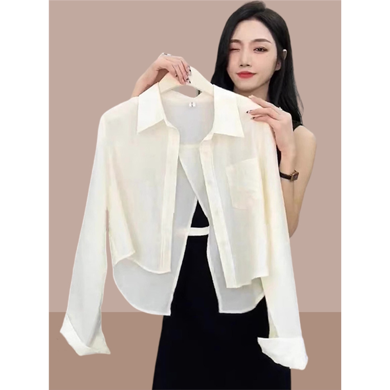 High-End European-Style Sun-Protective Shirt for Women, Plus Size, 2026 Summer Thin Cardigan to Wear with a Slip Dress Top High-End European-Style Sun-Protective Shirt for Women, Plus Size, 2026 Summer Thin Cardigan to Wear with a Slip Dress Top
