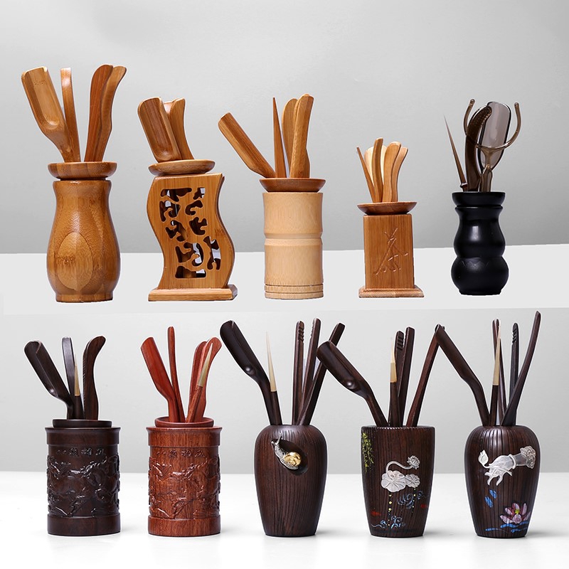 Kung fu tea is tea sets spare parts spare parts received combination sijunzi 6 clip of a complete set of wooden tools
