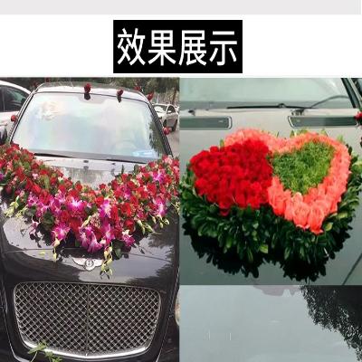 Main wedding car decoration supplies Lollipop wedding car flower mud with suction cup float shop Wedding supplies round model