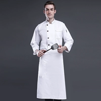 Белый лонгслив, фартук