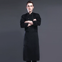 Черный лонгслив, фартук