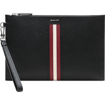 Bally Mens Striped Leather Clutch TENERY LT